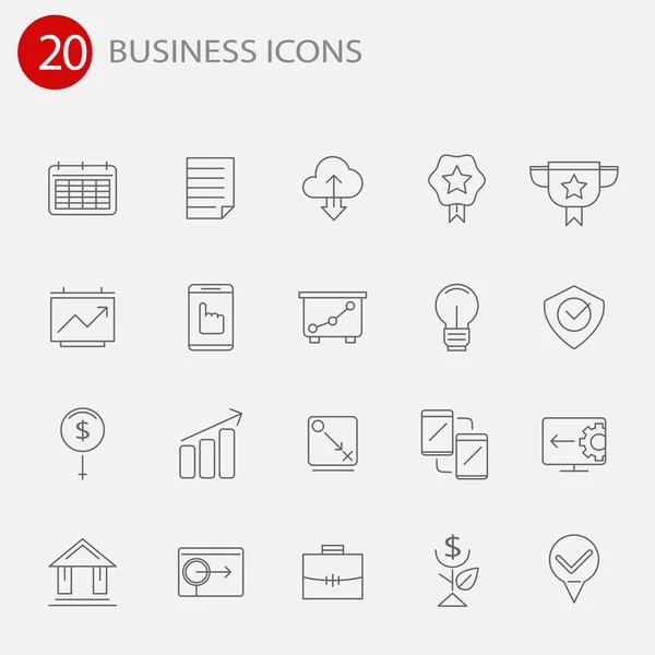 Set of thin line icons for your design — Stock Vector