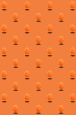 Nane yeşili bir alanda paskalya yumurtaları bir gölgeyle çapraz olarak düzenlenir. Not defteri veya kartpostal arkaplanı.