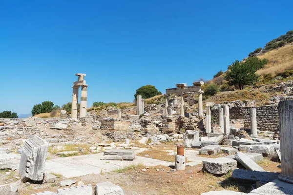 Ruïnes Oude Griekse Stad Efeze Efes Aan Kust Van Ionië — Stockfoto