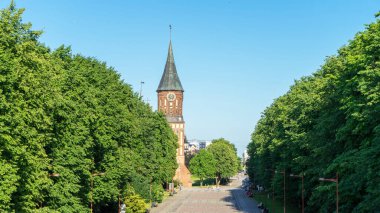 Konigsberg Katedrali, Kaliningrad, Rusya 'daki Tuğla Gotik tarzı anıt,