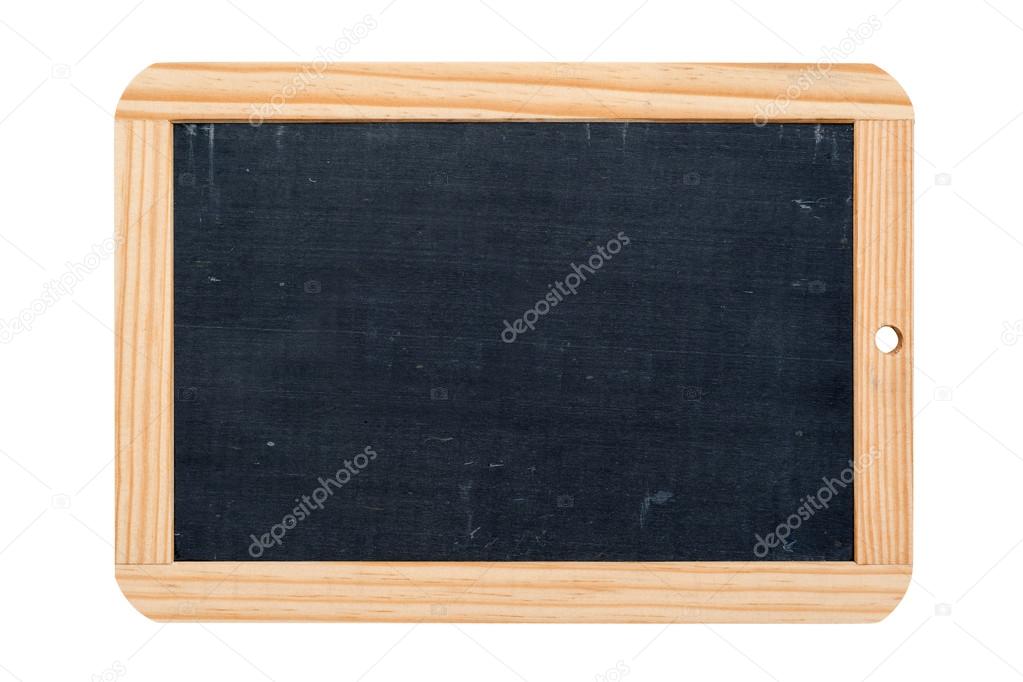 empty dark grey slate chalkboard