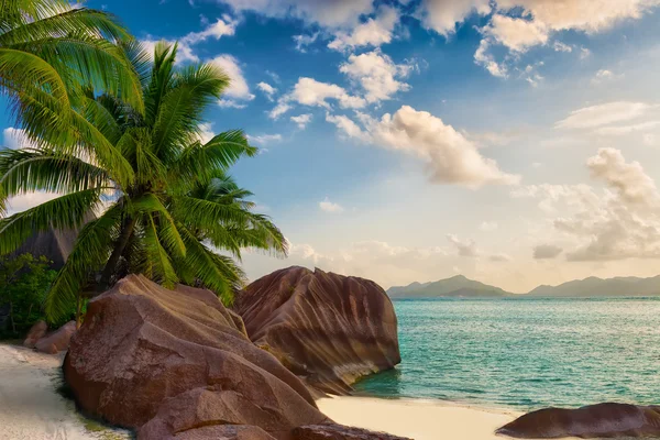 Anse source d 'argent beach la digue island seychelles —  Fotos de Stock
