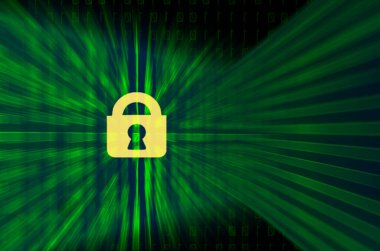 Mavi ikili sayıların soyut temsili ve dijital ekran arkaplanı