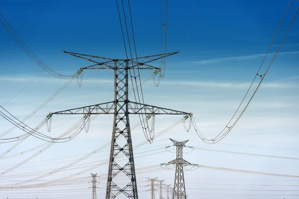 High voltage pylons — Stock Photo, Image