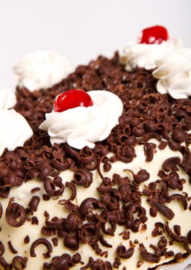 Kremalı çikolatalı pasta.