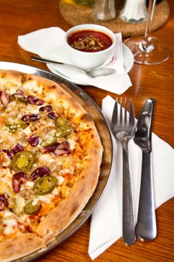 Meksikalı Pizzacı yakın çekim