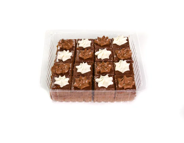 Mini koláče v zásobníku — Stock fotografie