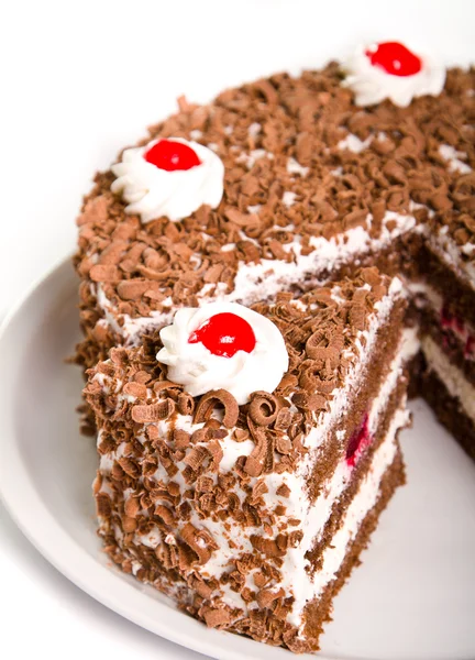 チョコレート ケーキのスライス — ストック写真