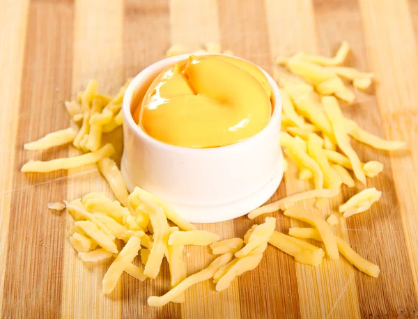 Salsa de queso cheddar — Foto de Stock