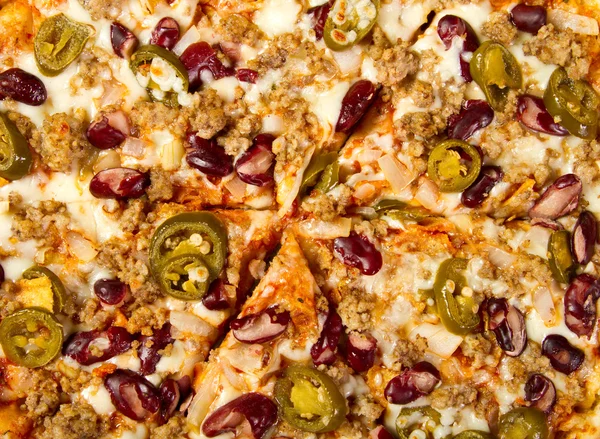 Vers gebakken pizza — Stockfoto