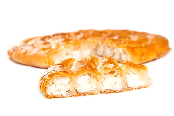 Slice of a cheese pie — Stock Photo, Image