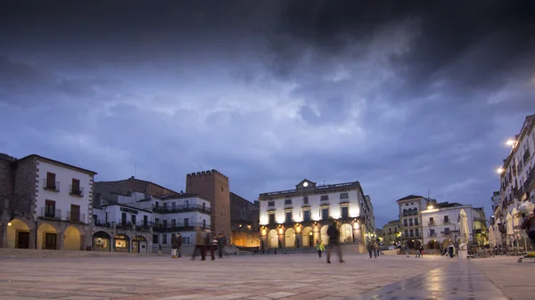 Caceres Hauptplatz — Stockfoto