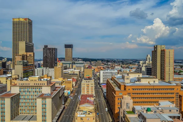 Beautiful Johannesburg city skyline and hisgh rise towers and buildings