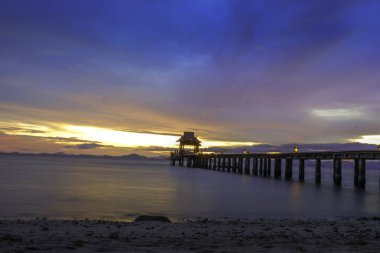 Phang Nga Tayland 'da Koh yao yai adası deniz manzarası