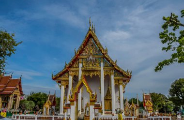 Phuket Tayland 'daki güzel Wat Chalong Budist Tapınağı