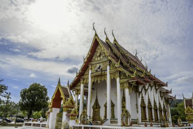 Phuket Tayland 'daki güzel Wat Chalong Budist Tapınağı