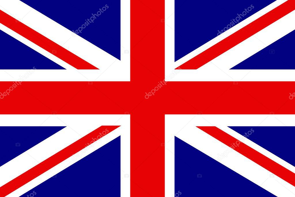 Vector flag of United Kingdom 