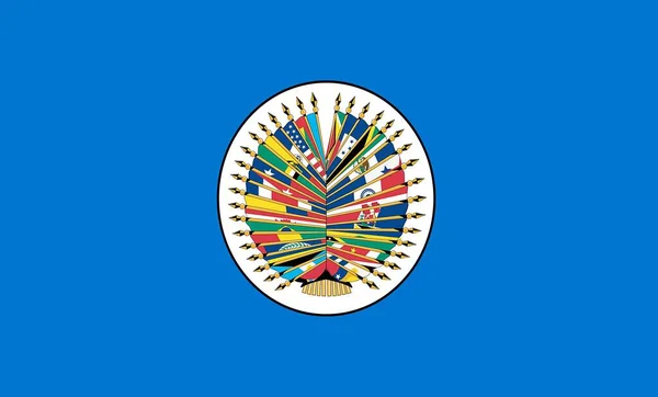 Bandera Organización Los Estados Americanos Diseño Ilustrativo —  Fotos de Stock