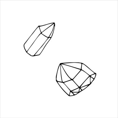 Üzerinde harfler olan kış karalamaları. İzole elementlerin, nesnelerin ve simgelerin el çizimi vektör koleksiyonu.