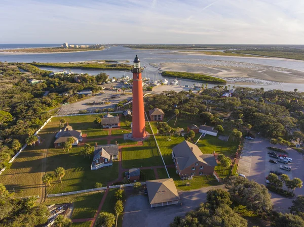 Ponce Leon Inlet Lighthouse National Historic Landmark Town Ponce Inlet — Stock Photo, Image