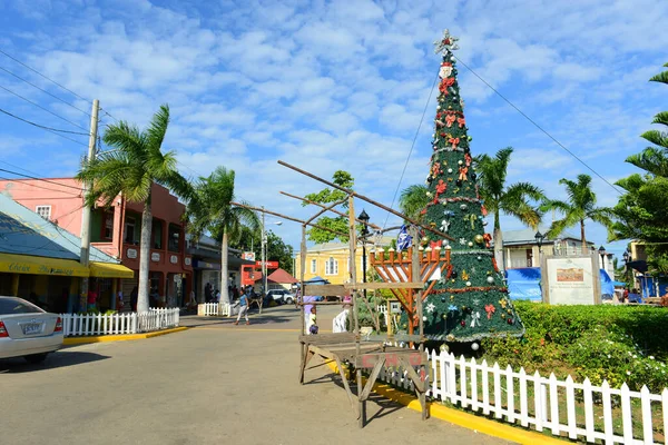 Falmouth Water Square Centro Concurrido Falmouth Jamaica Falmouth Presumió Tener — Foto de Stock