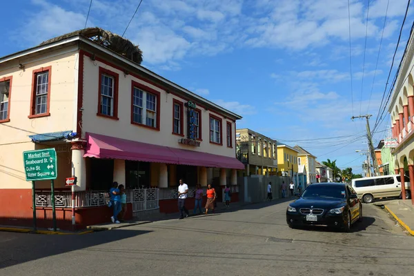 Falmouth Market Caddesi Falmouth Jamaika Nın Tarihi Merkezinde Yer Almaktadır — Stok fotoğraf