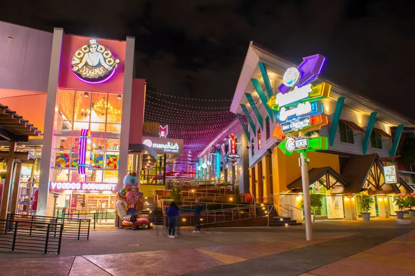 Citywalk Por Noche Universal Studios Park Orlando Florida — Foto de Stock