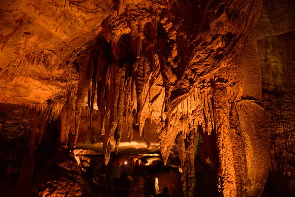 Donmuş Niagara Mamut Mağarası Ulusal Parkı, Kentucky, ABD. Bu ulusal park, 1981 yılından bu yana UNESCO Dünya Mirasları Alanıdır..