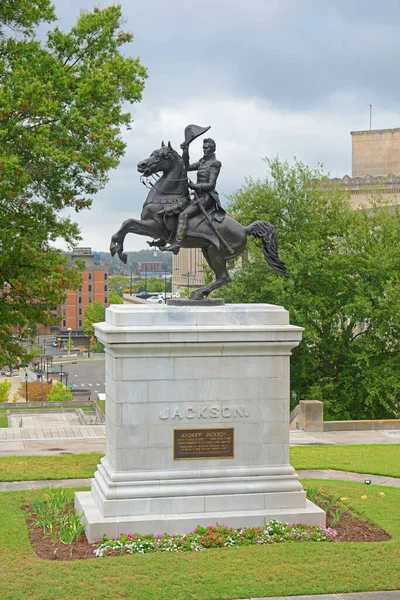 Statua Andrew Jackson Nel Campidoglio Stato Centro Nashville Tennessee Stati — Foto Stock