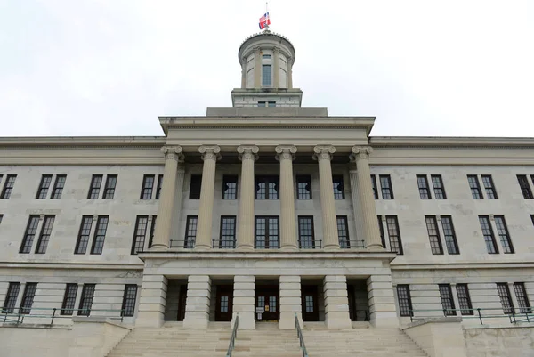 Tennessee State Capitol, Nashville, Tennessee TN, USA. This building, built with Greek Revival style in 1845, is now the home of Tennessee legislature and governor's office.