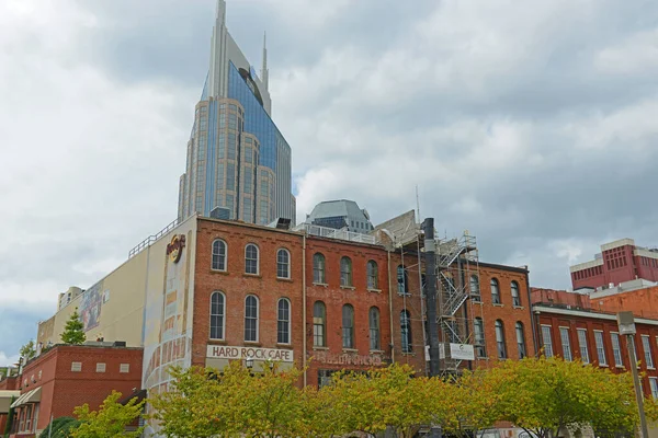 Historic 1St Avenue Building Riverfront Cumberland River Downtown Nashville Tennessee — Fotografia de Stock