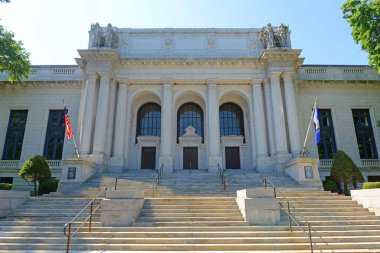 Connecticut Tarihi Müzesi, Hartford, Connecticut, ABD. Bu bina aynı zamanda Eyalet Kütüphanesi ve Yargıtay 'ıydı..