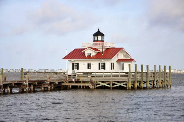 Roanoke Marshes Lighthouse Roanoke Island Manteo North Carolina Usa — 스톡 사진