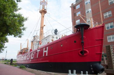 ABD Işıkgemisi Portsmouth (LV-101), Portsmouth Donanma Tersanesi Müzesi, Virginia, ABD.