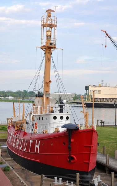 United States Lightship Portsmouth 101 Portsmouth Naval Shipyard Museum Portsmouth — 스톡 사진