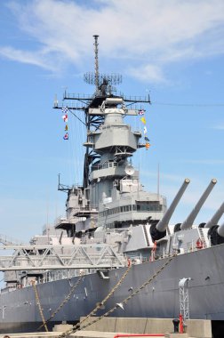 USS Wisconsin Savaş Gemisi (BB-64) Norfolk, Virginia VA, ABD.