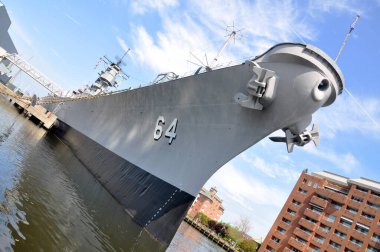 USS Wisconsin Savaş Gemisi (BB-64) Norfolk, Virginia VA, ABD.