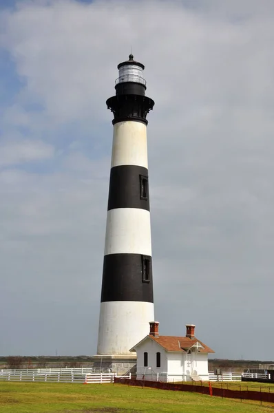 Bodie Island Lighthouse Keeper Quarters Cape Hatteras National Seashore South — Stock Photo, Image