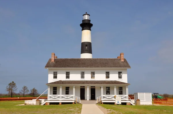 Bodie Island Lighthouse Keeper Quarters Cape Hatteras National Seashore South — Foto de Stock