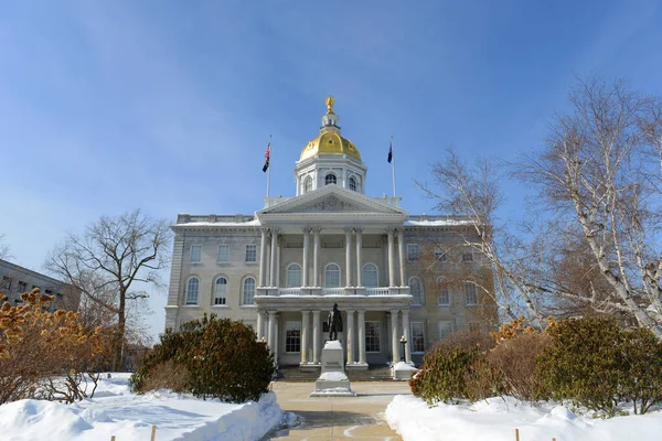 New Hampshire State House Winter Concord New Hampshire New Hampshire — Foto de Stock
