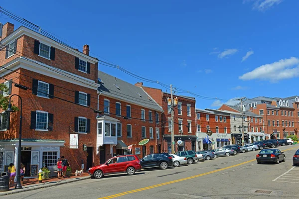 Portsmouth Bow Street Коммерческая Тропа Xviii Века Соединяющая Набережную Центре — стоковое фото