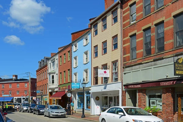 Market Street Een Plaats Town Amerikaanse Staat New Hampshire Valt — Stockfoto