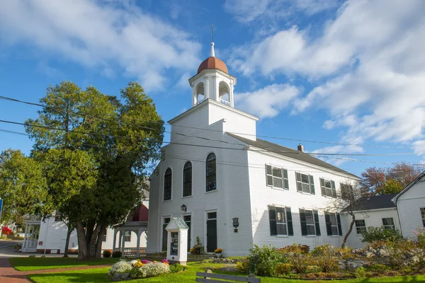 New Castle Congregational Church Main Street New Hampshire Usa — 스톡 사진