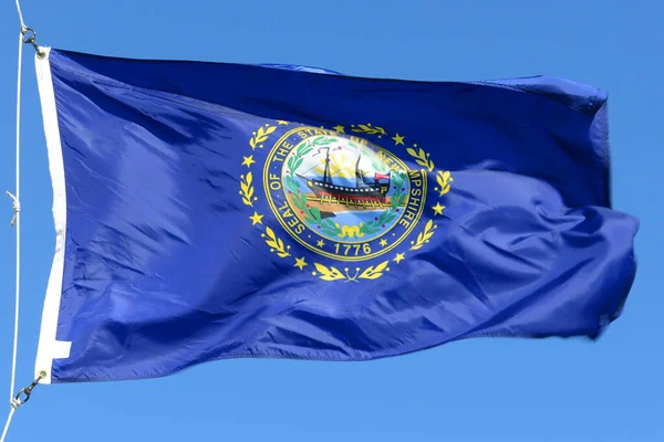 Flagge Des Staates New Hampshire Vor Blauem Himmel New Hampshire — Stockfoto