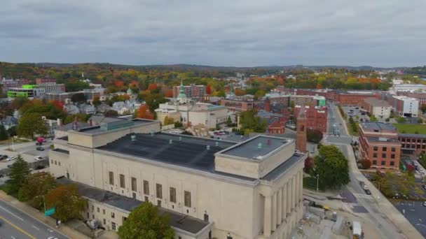 Worcester Art Museum Worcester Cidade Histórica Incluindo Institute Park Lincoln — Vídeo de Stock