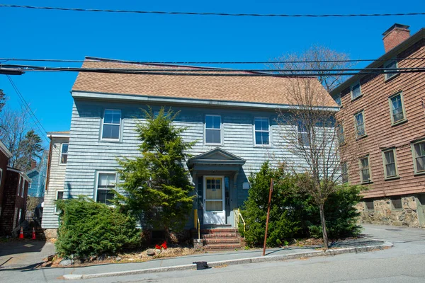 Marblehead Tarih Bölgesi, Marblehead Tarihi Bölgesi yakınlarındaki Washington Caddesi 'ndeki tarihi binalar, Marblehead, Massachusetts MA, ABD. 