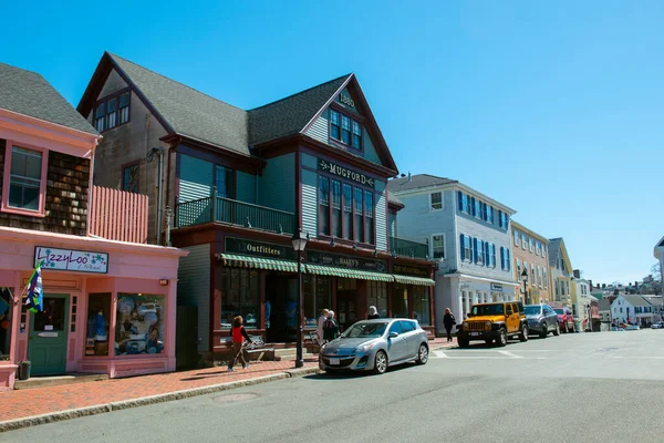 Historische Gebouwen Washington Street Buurt Van Marblehead Stadhuis Marblehead Historic — Stockfoto