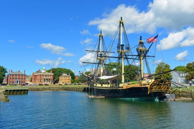 Salem, Massachusetts MA, ABD 'deki Salem Denizcilik Ulusal Tarihi Sitesi' nde (NHS) Salem 'in Dostluğu.