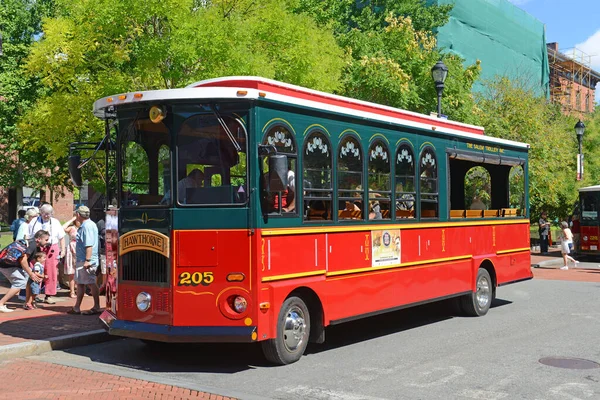 Salem Trolley Historische Stad Salem Massachusetts Verenigde Staten — Stockfoto