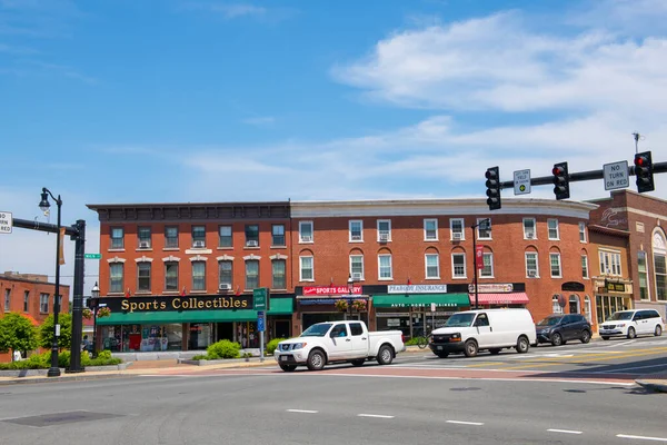 Historisch Commercieel Gebouw Aan Main Street Het Centrum Van Peabody — Stockfoto